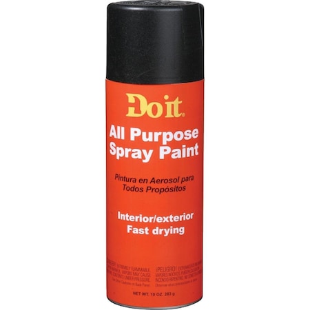 All-Source 10 Oz. Flat All Purpose Spray Paint, Black 203303